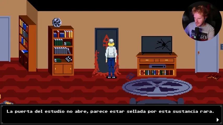 Tenebris Somnia Ivan's apartment walkthrough studio door with a red symbol and red seal